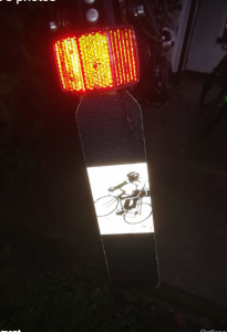 Cyclist Personalised Reflective Mudflaps